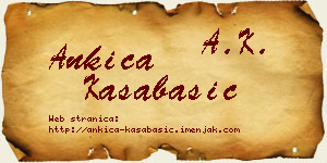 Ankica Kasabašić vizit kartica